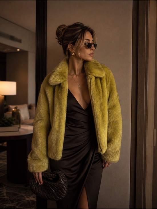 NEON BLONDE Jackets & Blazers - A Little Bit Fabulous, A Lot Va Va Voom | Faux Fur Jacket